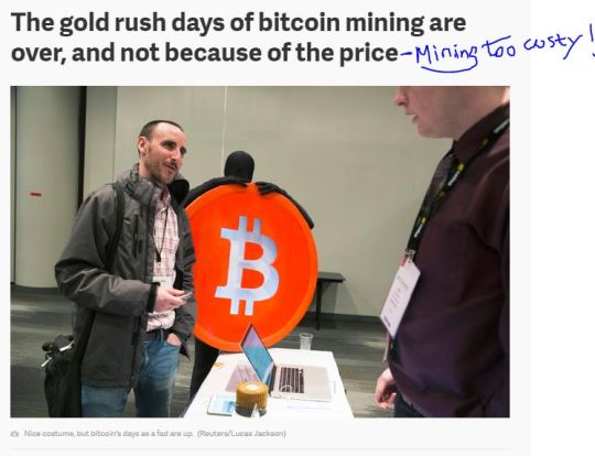 Bitcoin rush now costy